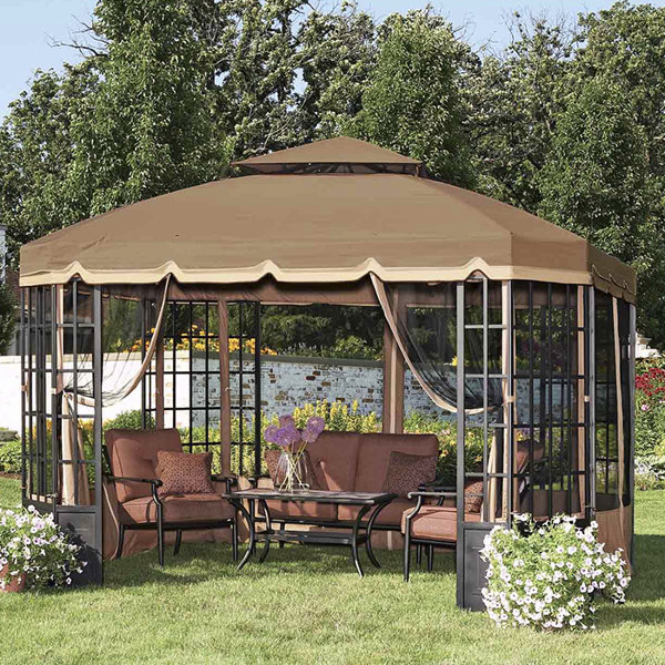 Sunjoy Bay Window Gazebo Replacement Canopy Wayfair